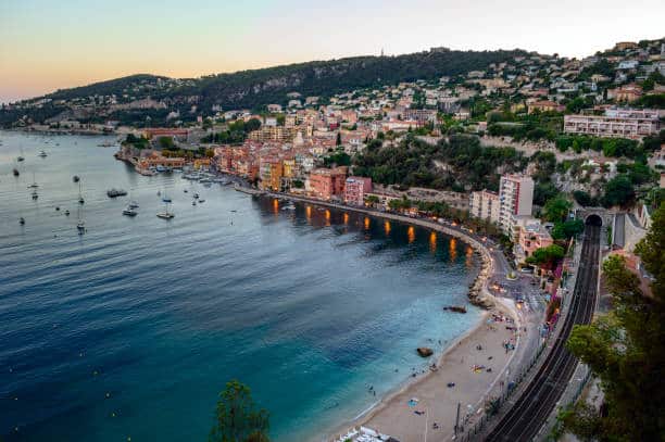 Vue sur le littoral de Cannes